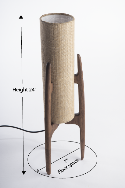 Mini Rocketlamp | Table Lamp | Walnut